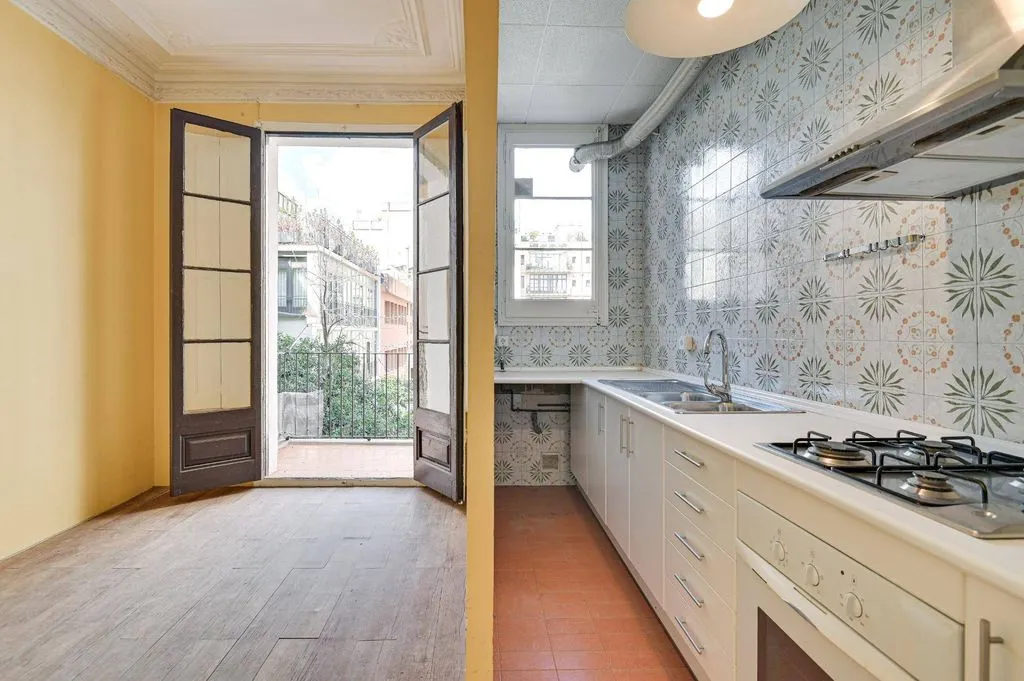 Köök - Luxury Apartment for Renovation in Eixample, Barcelona