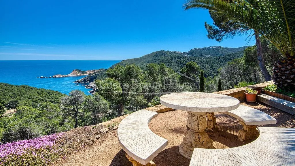 Terrasse - Villa with Pool and Sea Views in Sa Tuna