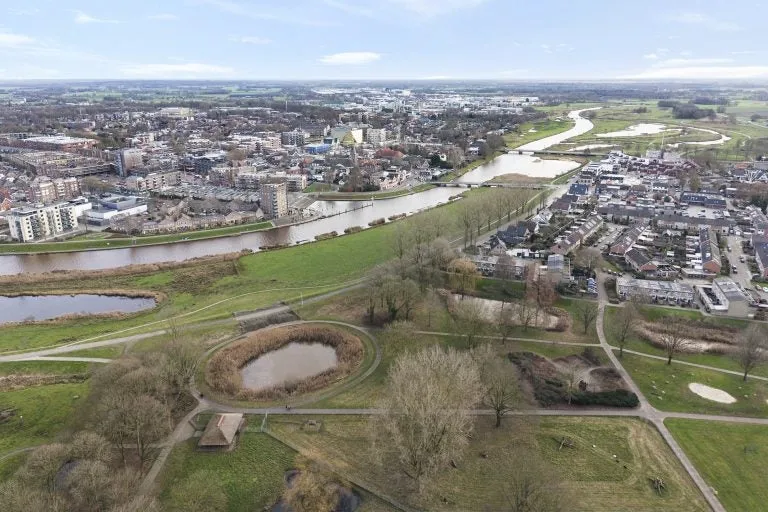 Vue aérienne - Semi-detached House with Rooftop Terrace in Hardenberg