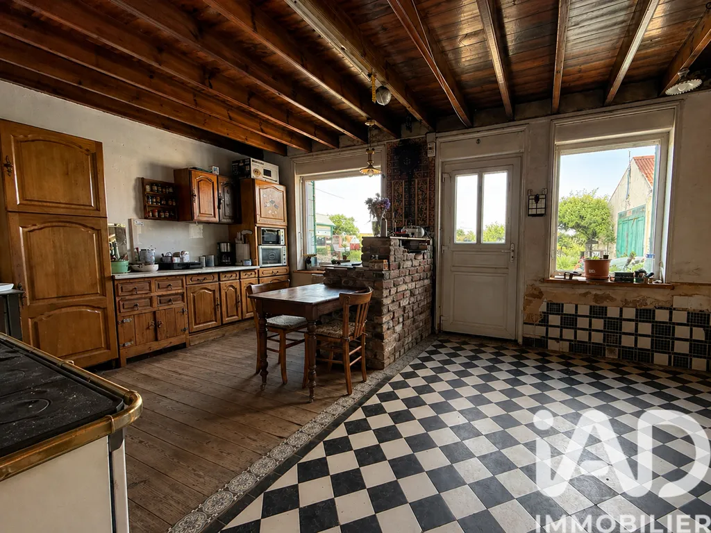 Cuisine - Maison Ancienne avec Jardin à Hames-Boucres