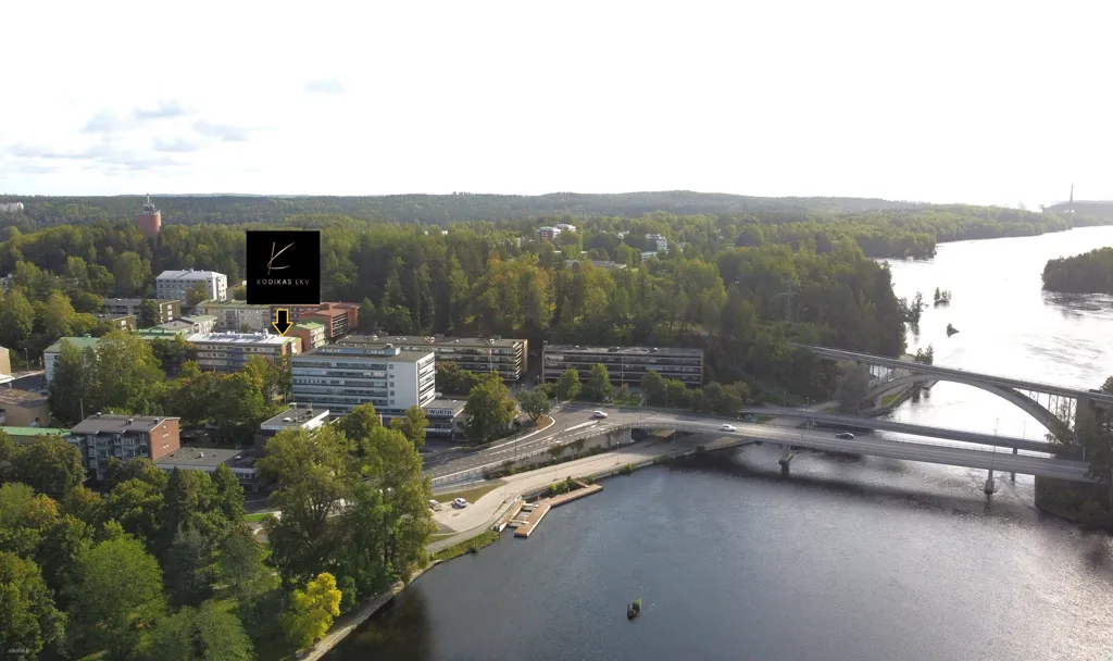 Vue aérienne - Modernised Apartment with River View in Heinola