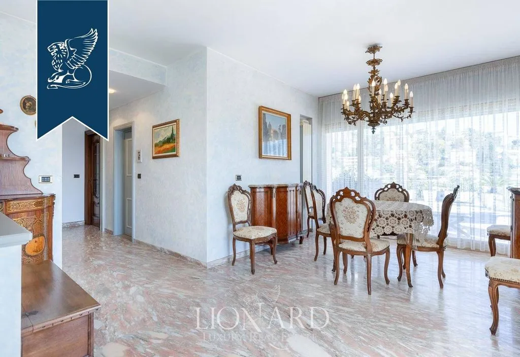 Dining Room - Luxury Sea-Facing Penthouse in Sanremo