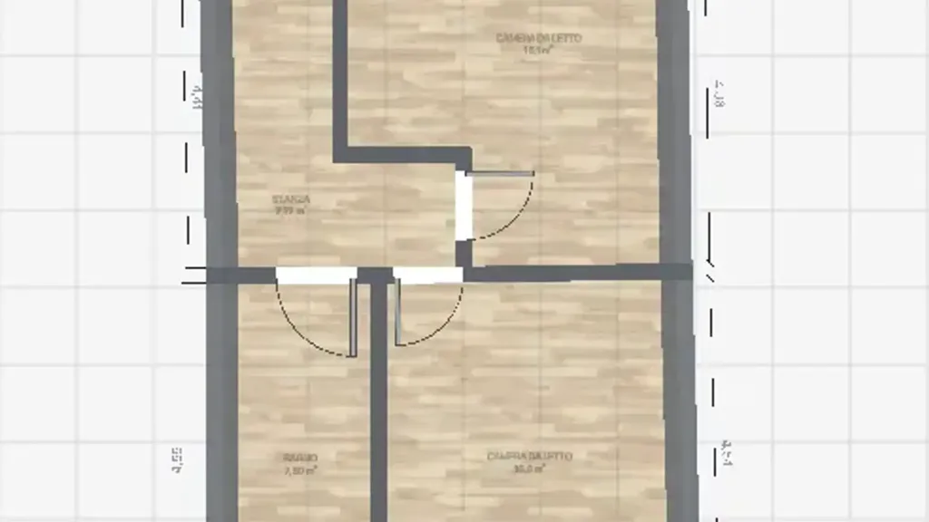 Plan - Two-Level Apartment with Terrace in Cesena
