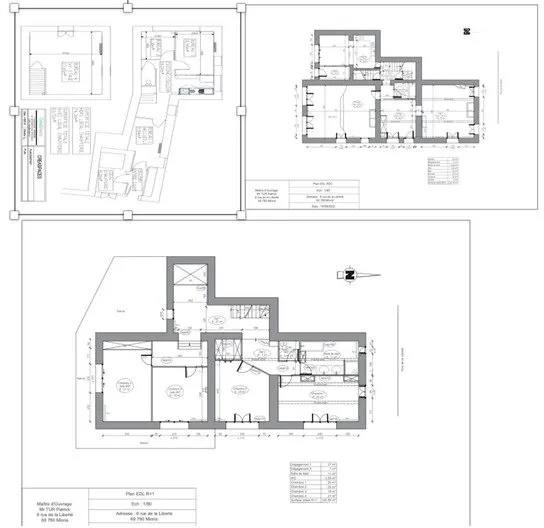 Plaan - Two-Building Estate with Courtyard in Mions