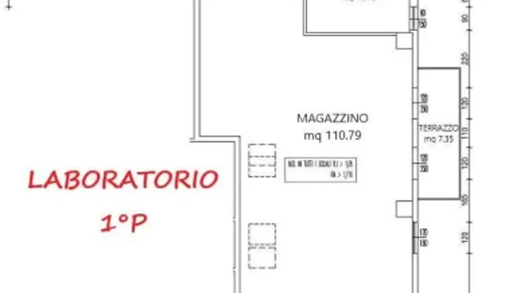 Planimetria - Loft with Terraces in Cesenatico