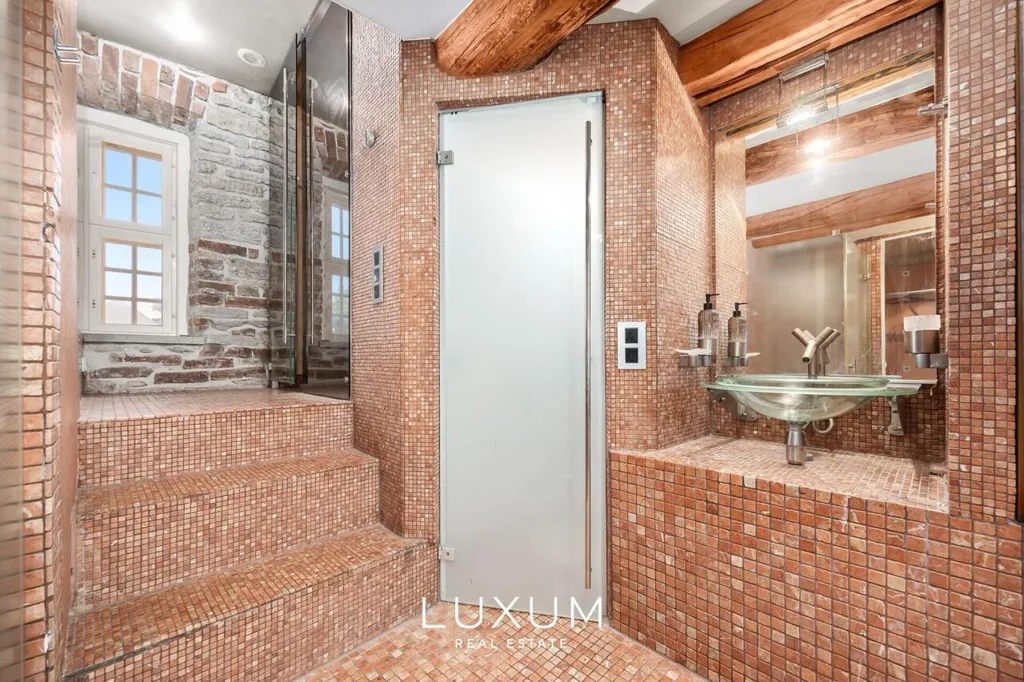Bathrooms - Loft with Sauna in Tallinn Old Town