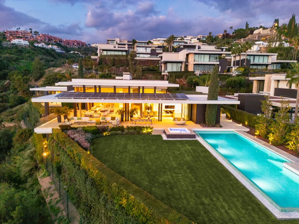 Vue aérienne - Ultra-modern Villa with Panoramic Views in Benahavís