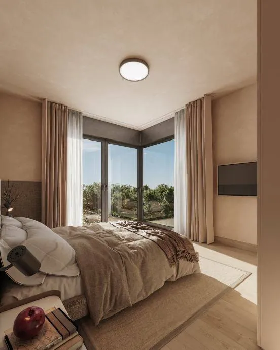 Bedrooms - Two-Bedroom Apartment with Sea View in Rtina