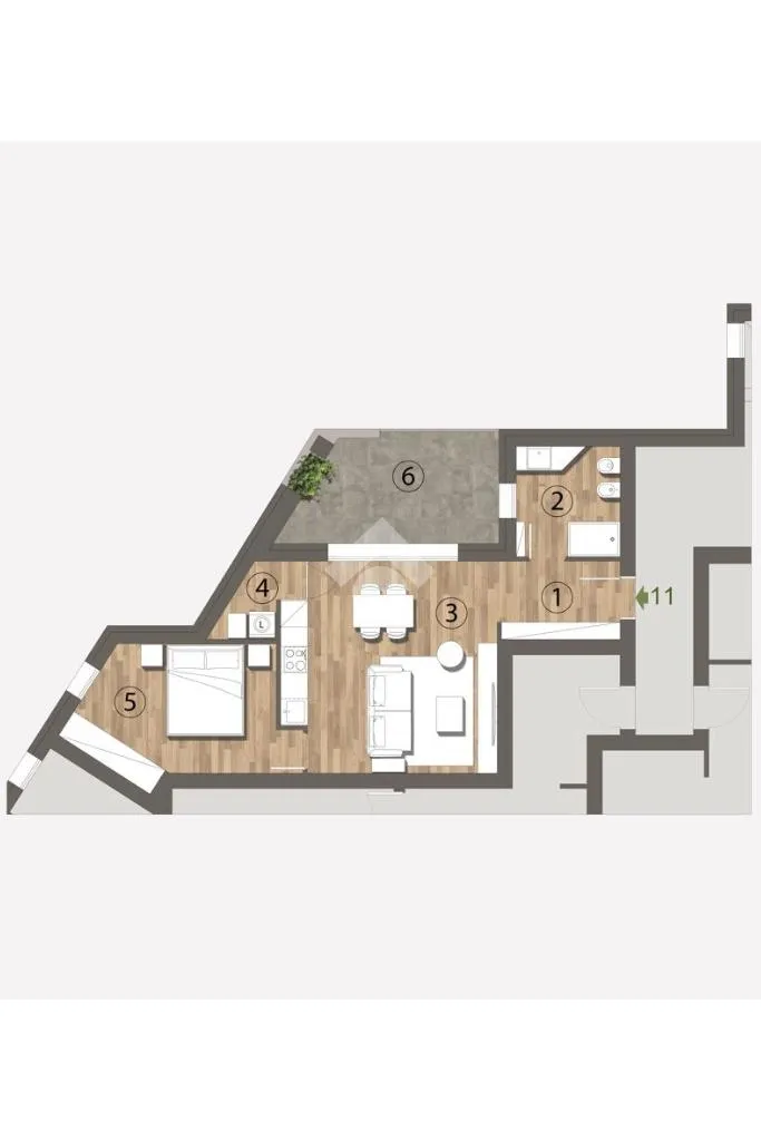 Plaan - Newly Constructed 2-Bedroom in Sorbolo