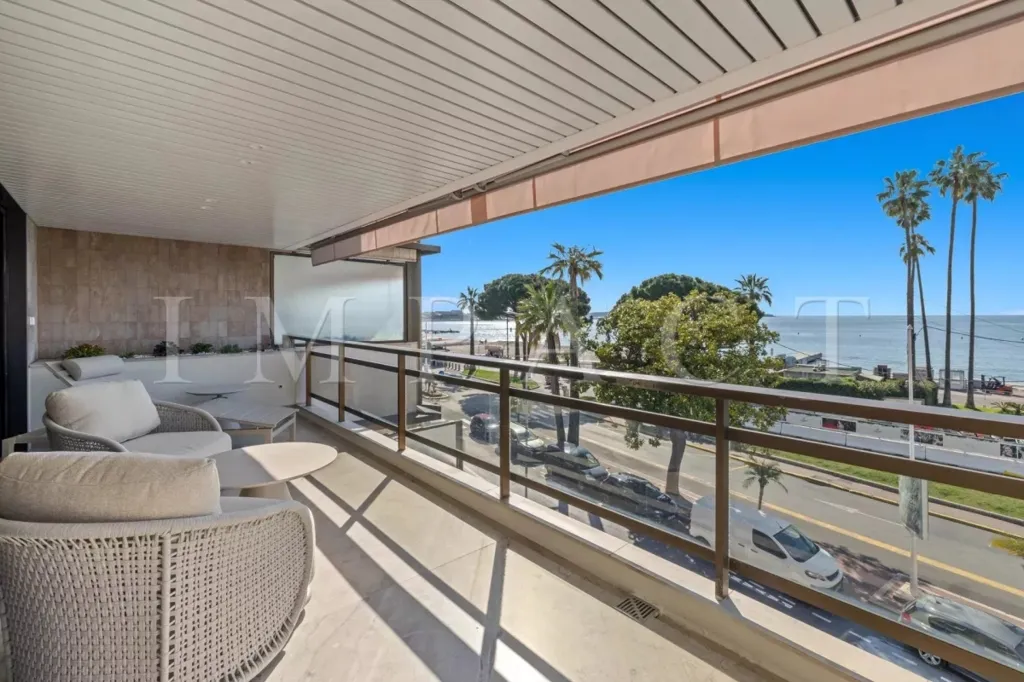 Balcon - Appartement de luxe avec terrasse à Cannes