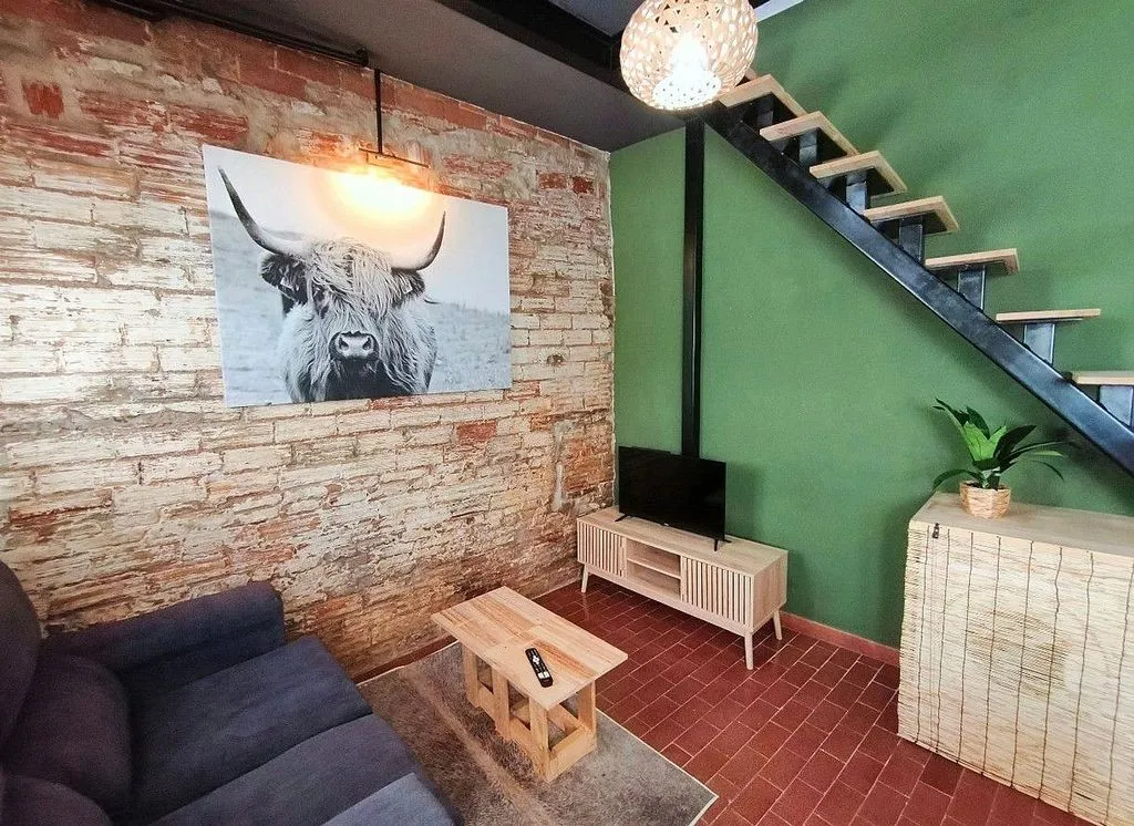 Séjour - Studio Duplex with Terrace in Sant Joan Bosco