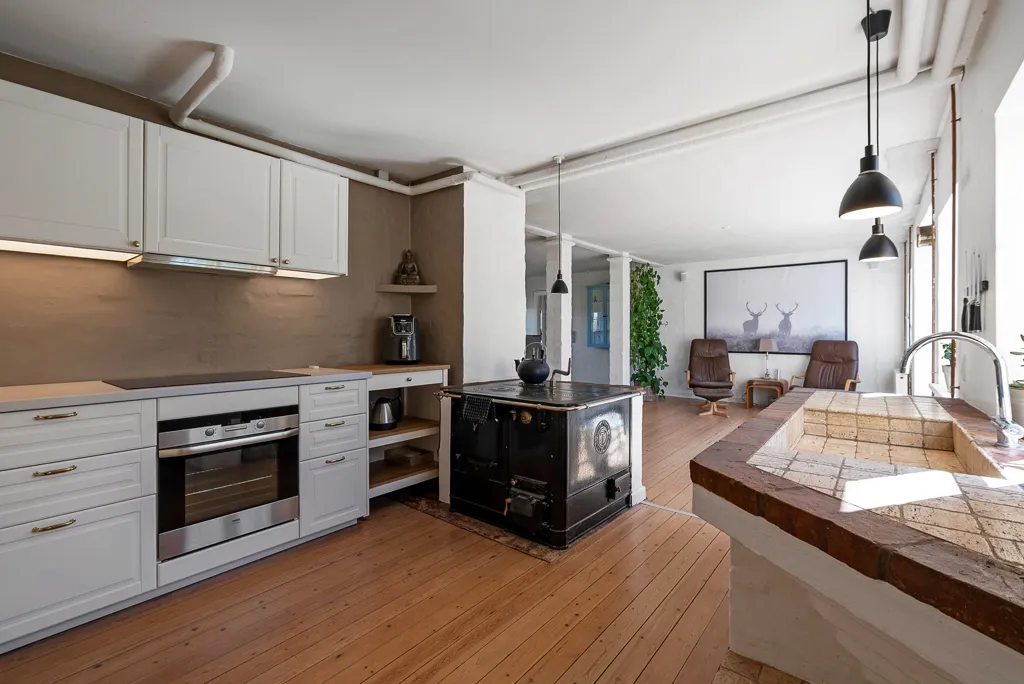 Kitchen - Villa with Forest View in Faaborg