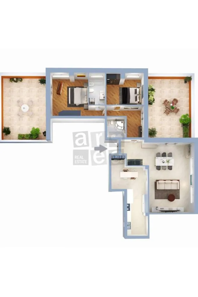 Plaan - Luxury Penthouse with Terraces in Rome