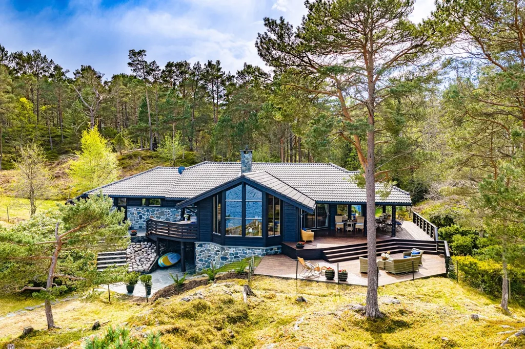 Vue aérienne - Holiday Cottage with Marina Spots in Forstrøno