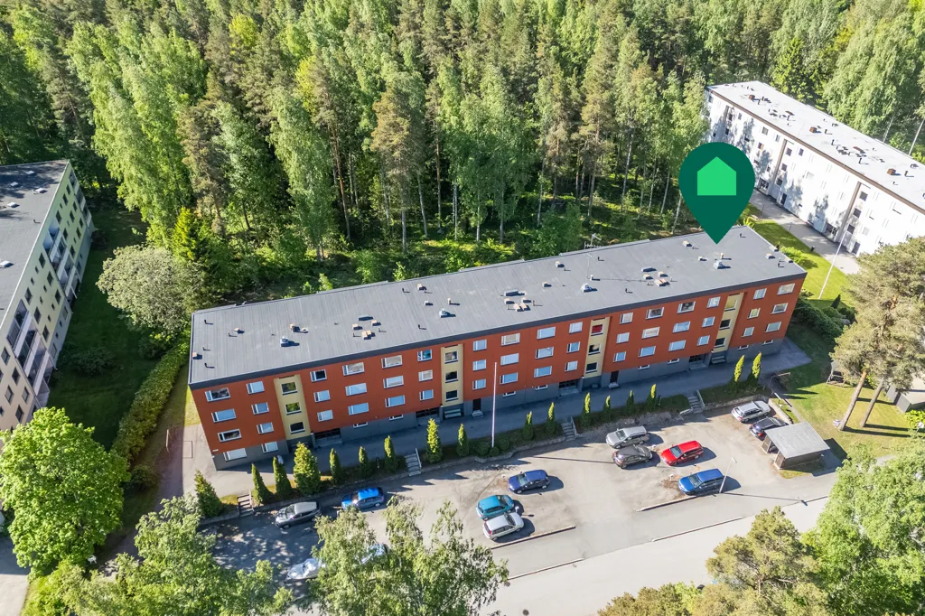 Vue aérienne - Spacious Apartment with South Balcony in Valkeakoski