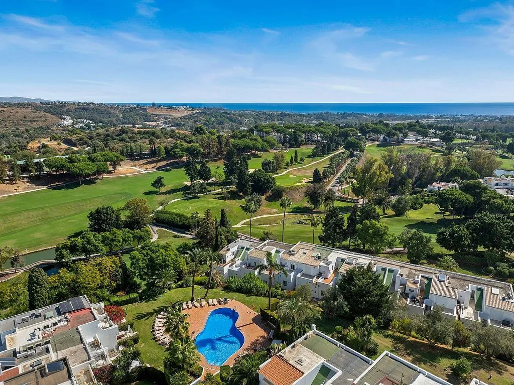 Aerial - Semi-Detached House with Pool in Algarrobo