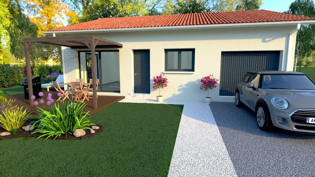 Maison Neuve avec Terrasse à Laluque