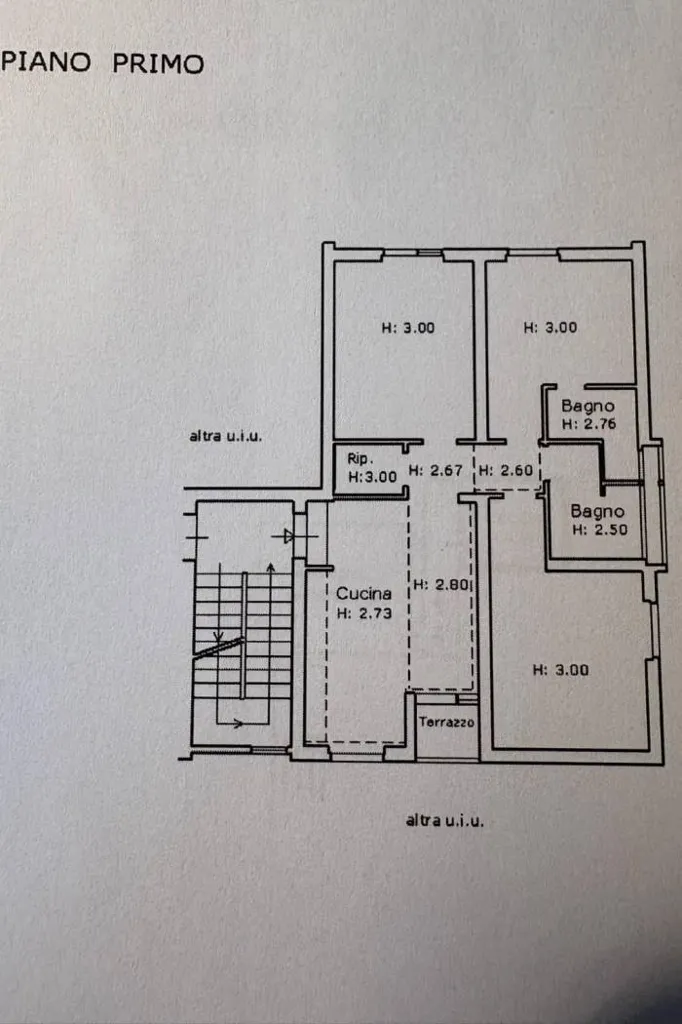 Plan - Luxury Flat with Private Terrace in Florence