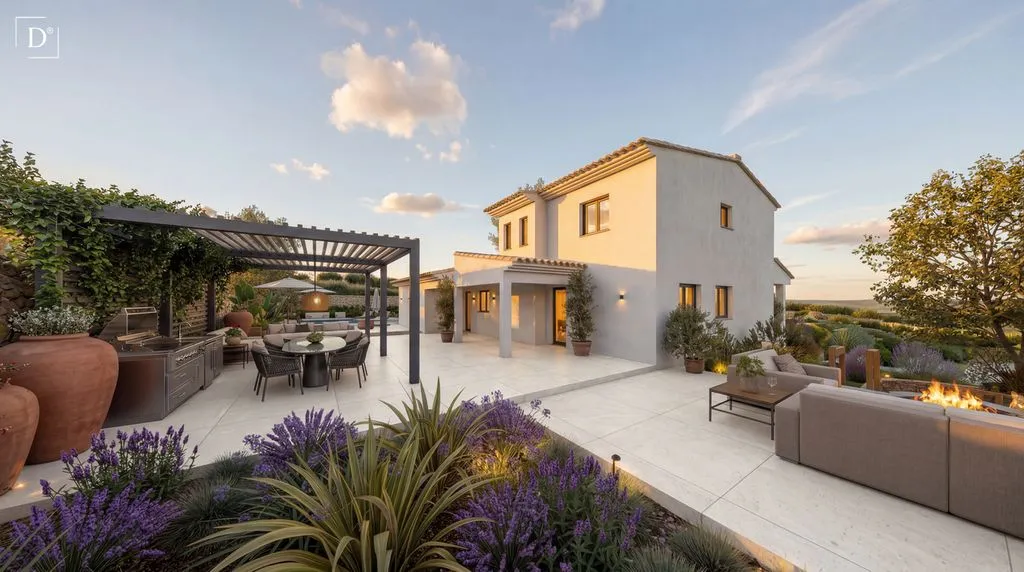 Terrace - Luxury Villa with Pool in Guia, Faro District