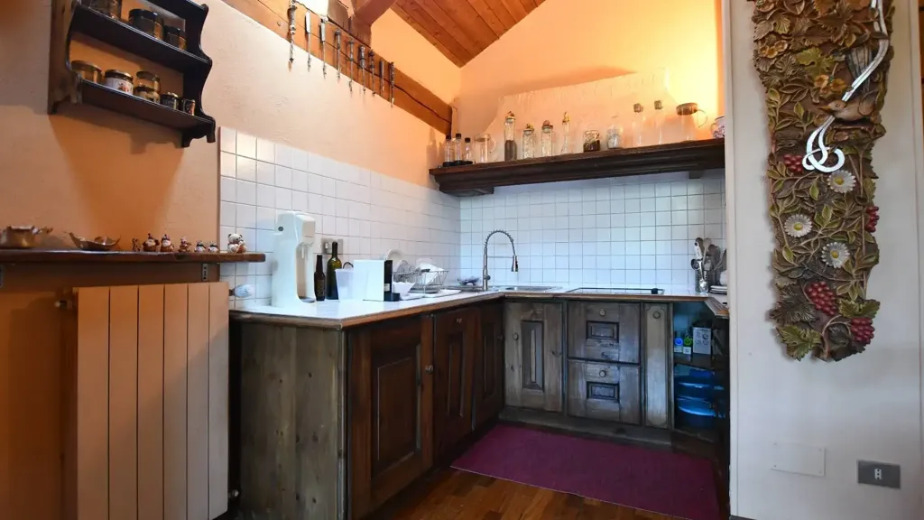 Cuisine - Apartment with Mountain View in Bardonecchia Gleise