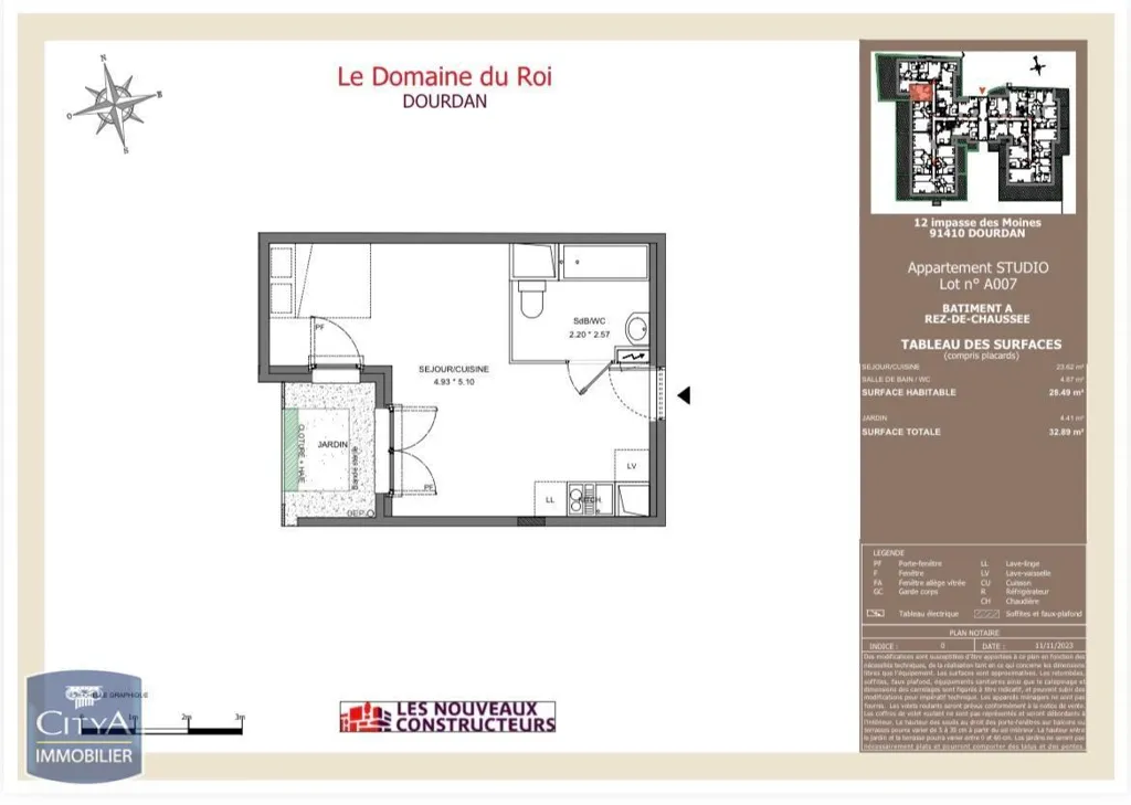 Plaan - Studio with Terrace in Dourdan