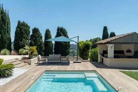 Piscine - Maison avec Vue Mer à La Colle-Sur-Loup