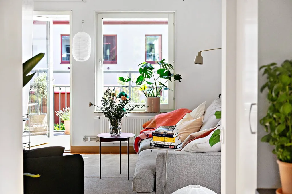 Séjour - Modern Flat with Balcony in Svedala