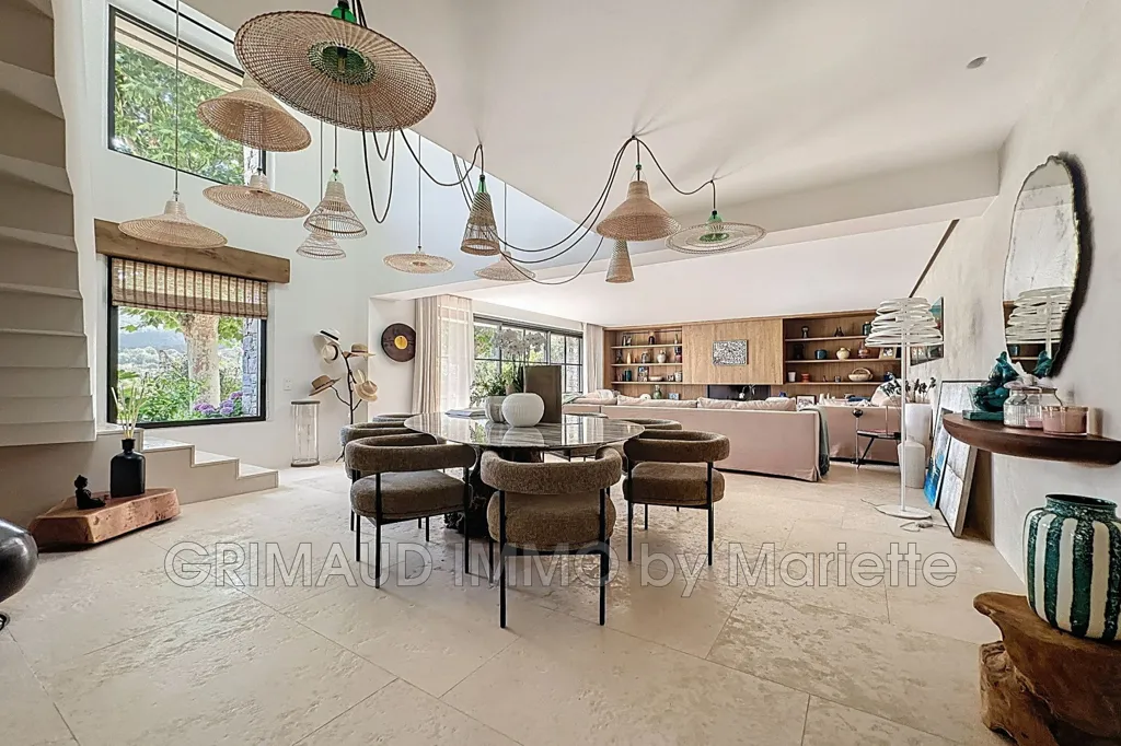 Esszimmer - Contemporary House with Pool in La Môle