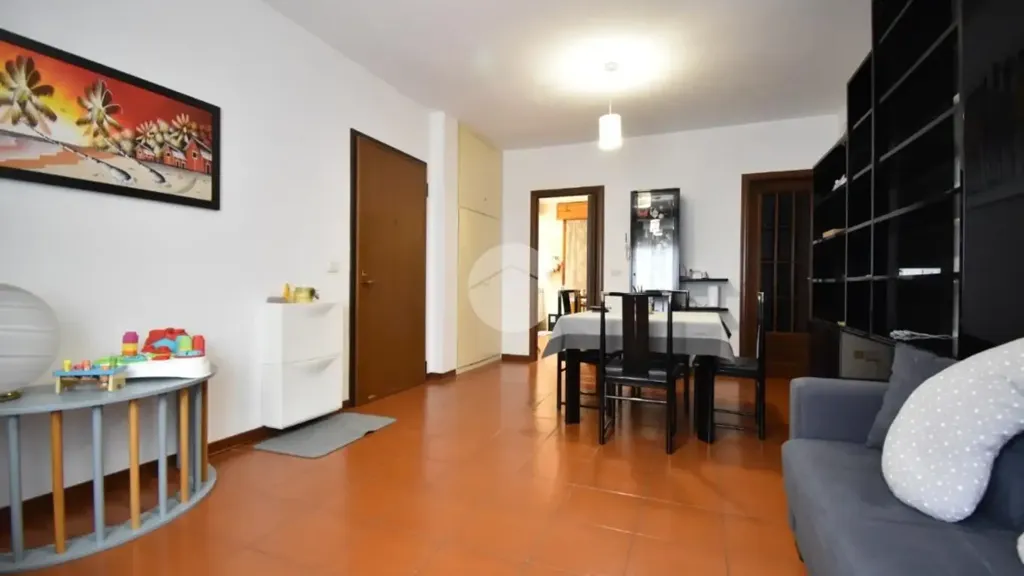 Living Room - Apartment with 40m² Terrace in Fidenza