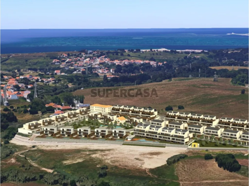 Aerial - Newly Built House with Terrace in Caparica