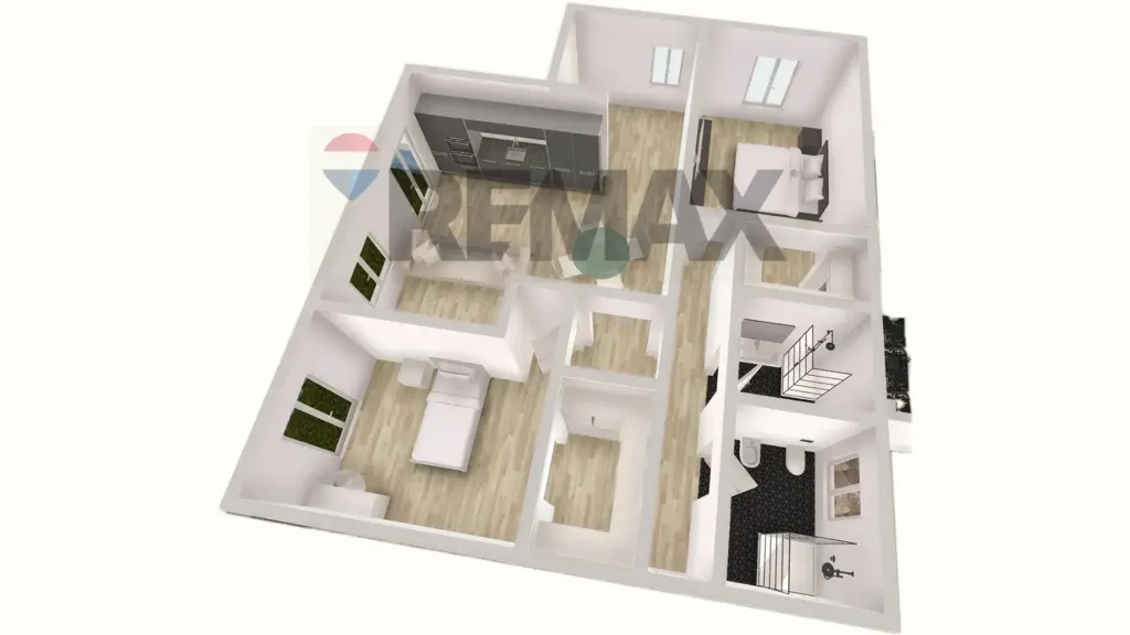 Floor Plan - Newly Built Apartment with Garden in Terranuova Bracciolini