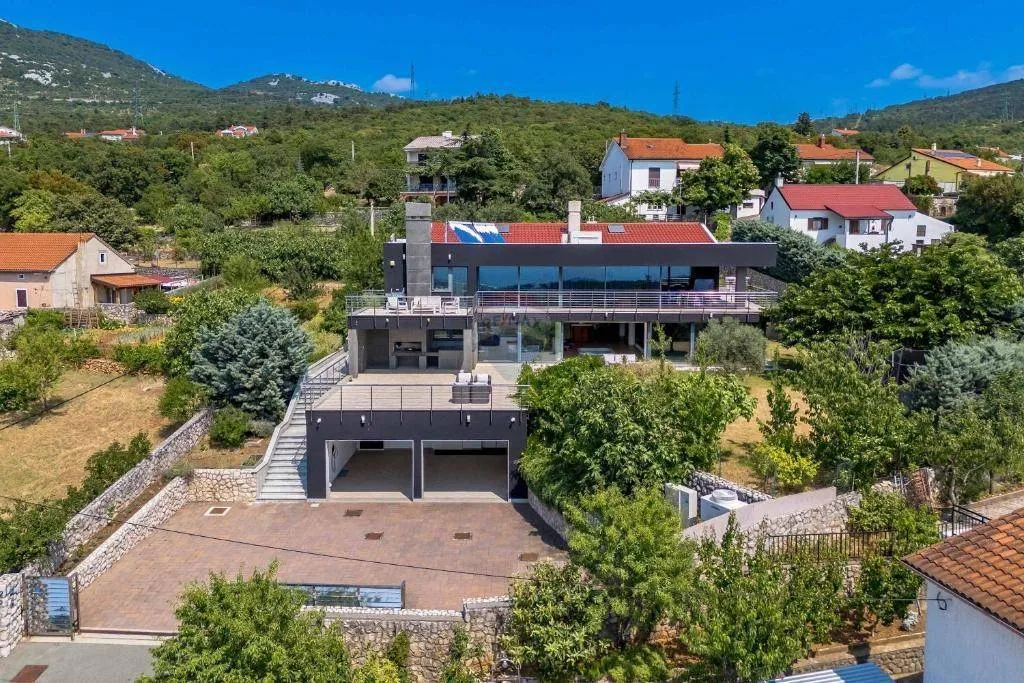 Õhuvaade - Wellness Villa with Panoramic Views in Hreljin