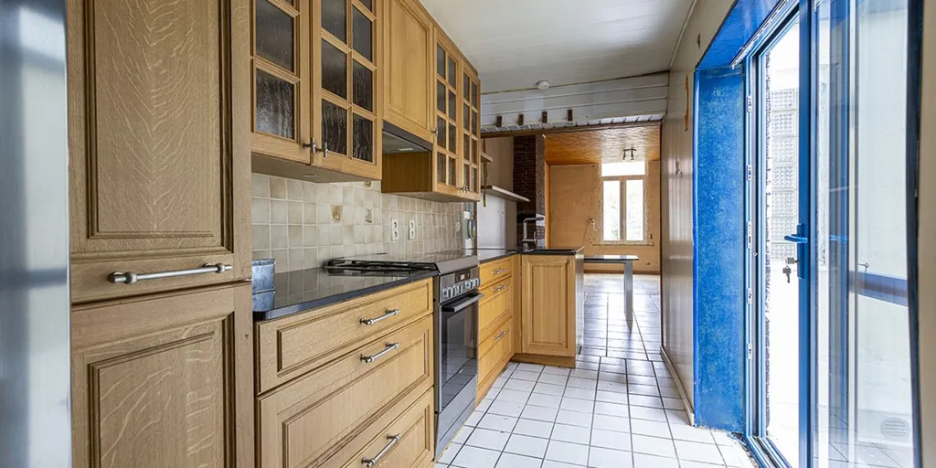 Köök - Renovatable Terraced House with Garden in Mortsel