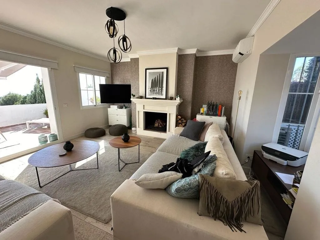 Living Room - Luxury Townhouse with Sea View in Marbella