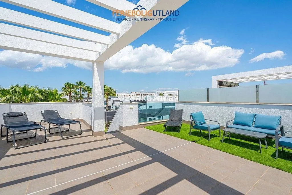 Terrasse - T2 Apartment with Pool in Cabo Roig