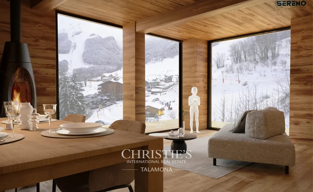 Dining Room - Luxury Chalet with Garden in Limone Piemonte