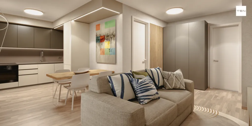 Séjour - Bright Apartment with Balcony in Bologna