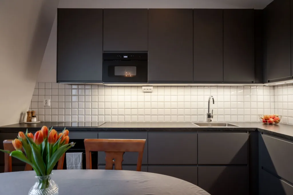 Cuisine - Renovated Penthouse with Balcony in Norrmalm