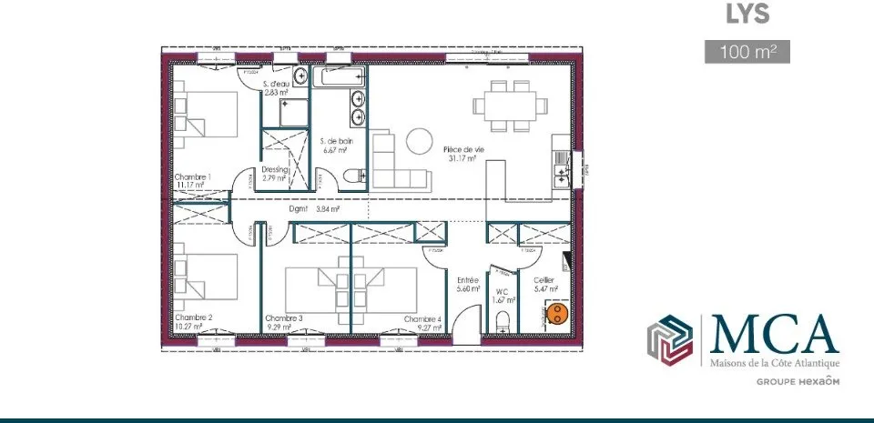 Plan - Maison à Construire avec Jardin à Bénesse-Maremne