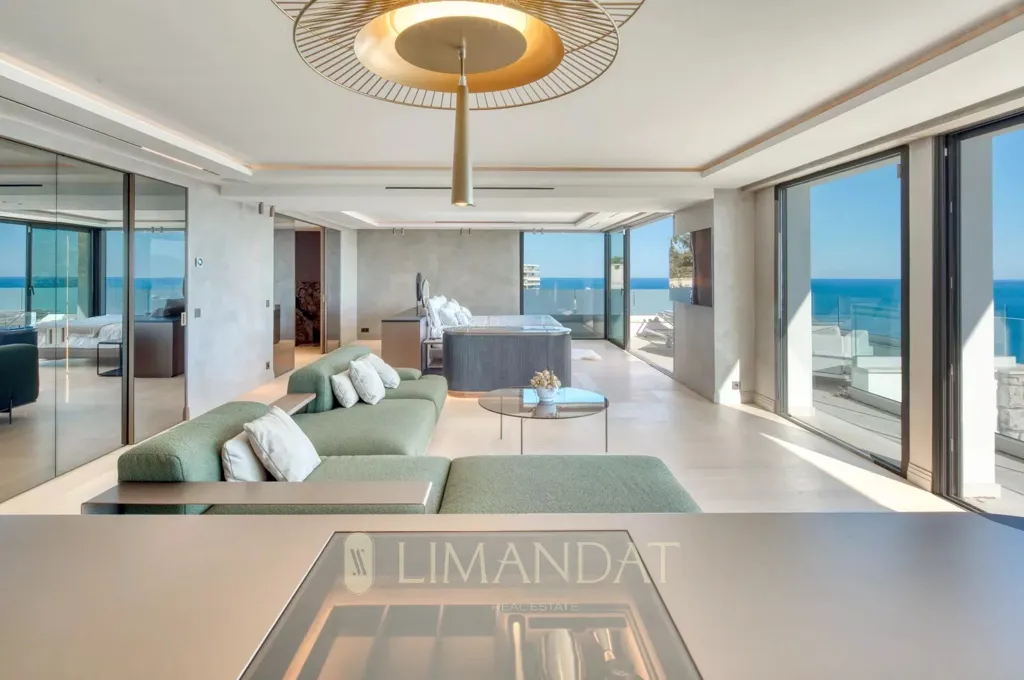 Séjour - Villa de luxe avec vue mer à Cannes