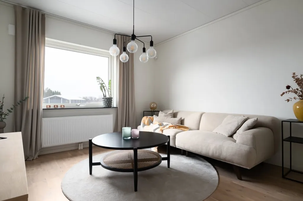 Séjour - Modern Apartment with Garden in Västerhaninge