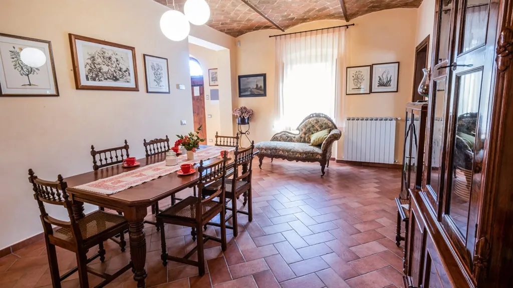 Sala da pranzo - Historic Hamlet with Pool in Anghiari
