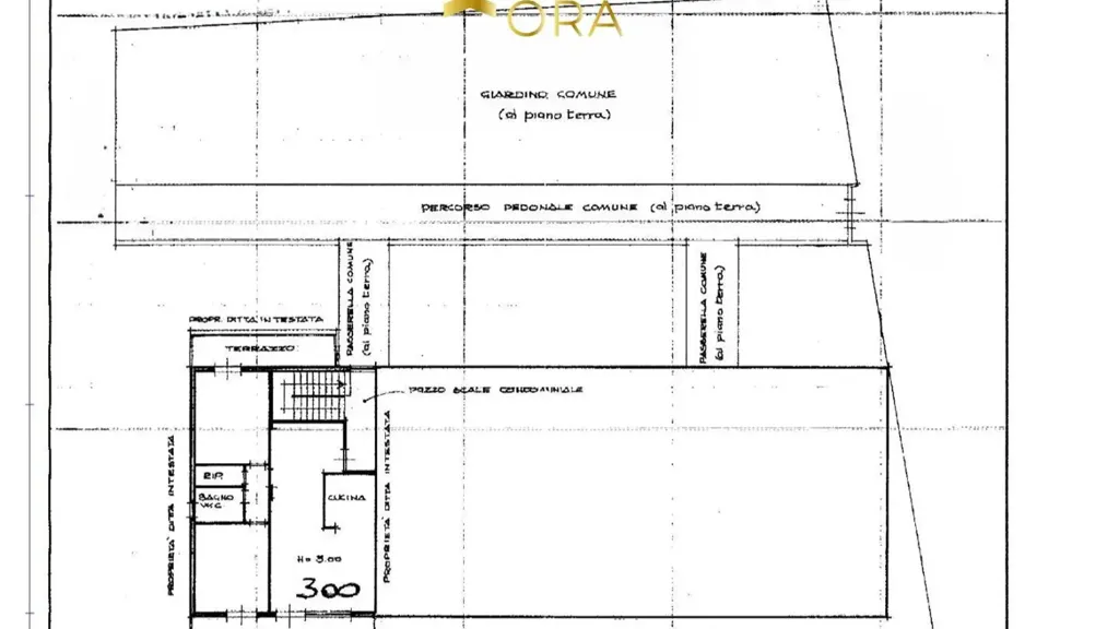 Plan - Quadrilocale with Balcony in Florence