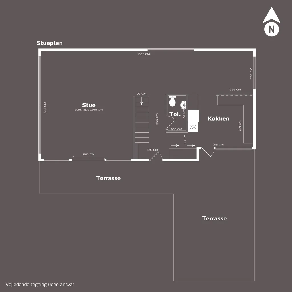 Plan - Villa with Garden and Forest View in Trekroner