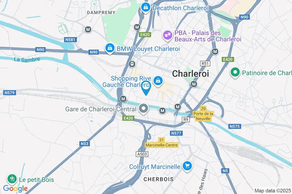 Appartement avec Balcon dans le Centre de Charleroi