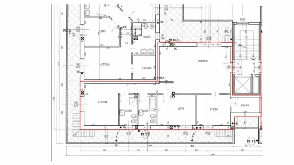 Plaan - Attico with Terraces in Legnano