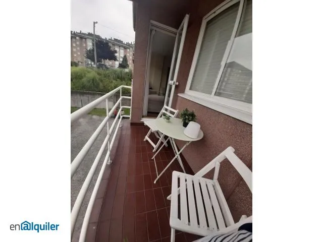 Balcony - Furnished Flat with Terrace in Fonteculler
