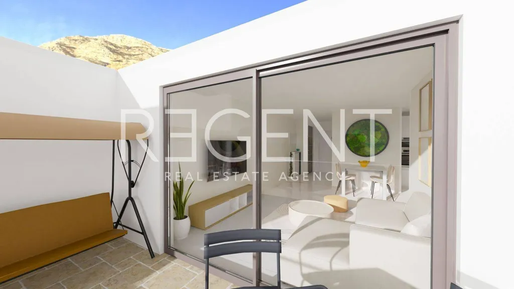 Terrasse - Two-Bedroom Apartment with Terrace in Podgora