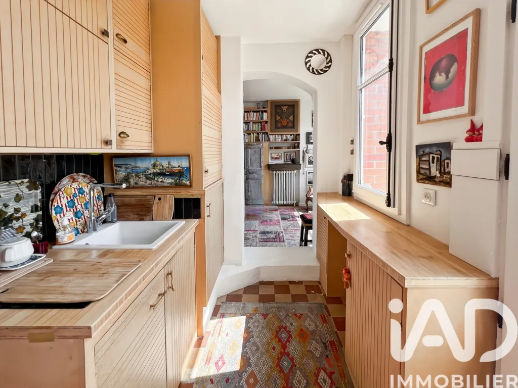 Köök - Studio with Balcony in Paris 5ème