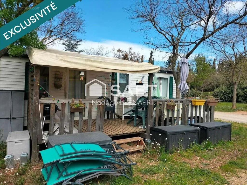 Terrass - Mobil-home with Terrace in Saint-André-de-Sangonis
